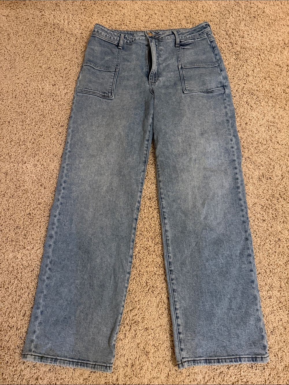 Kut from the Kloth Light Blue Wide-Leg Jeans